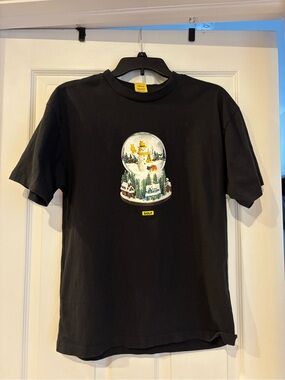 Golf Wang Black Tee holiday snow globe size m